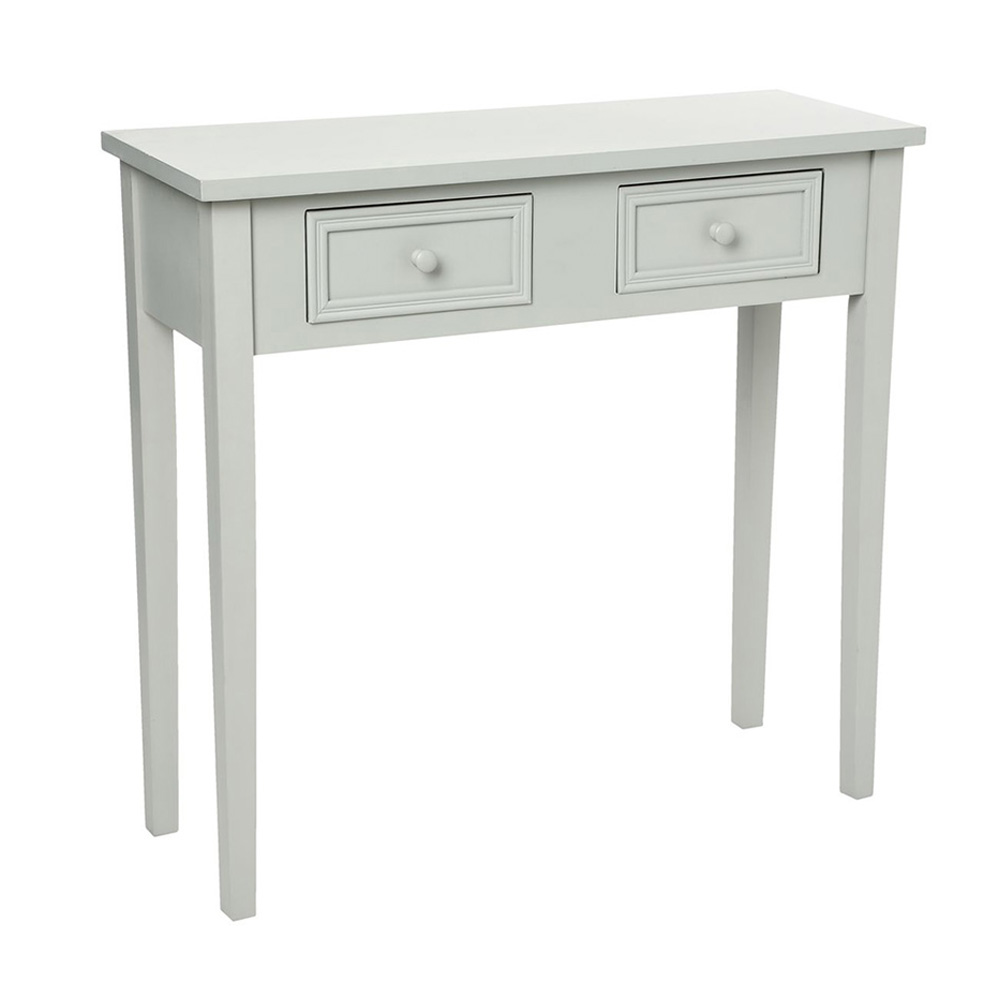 Console 2 tiroirs taupe 'charme'
