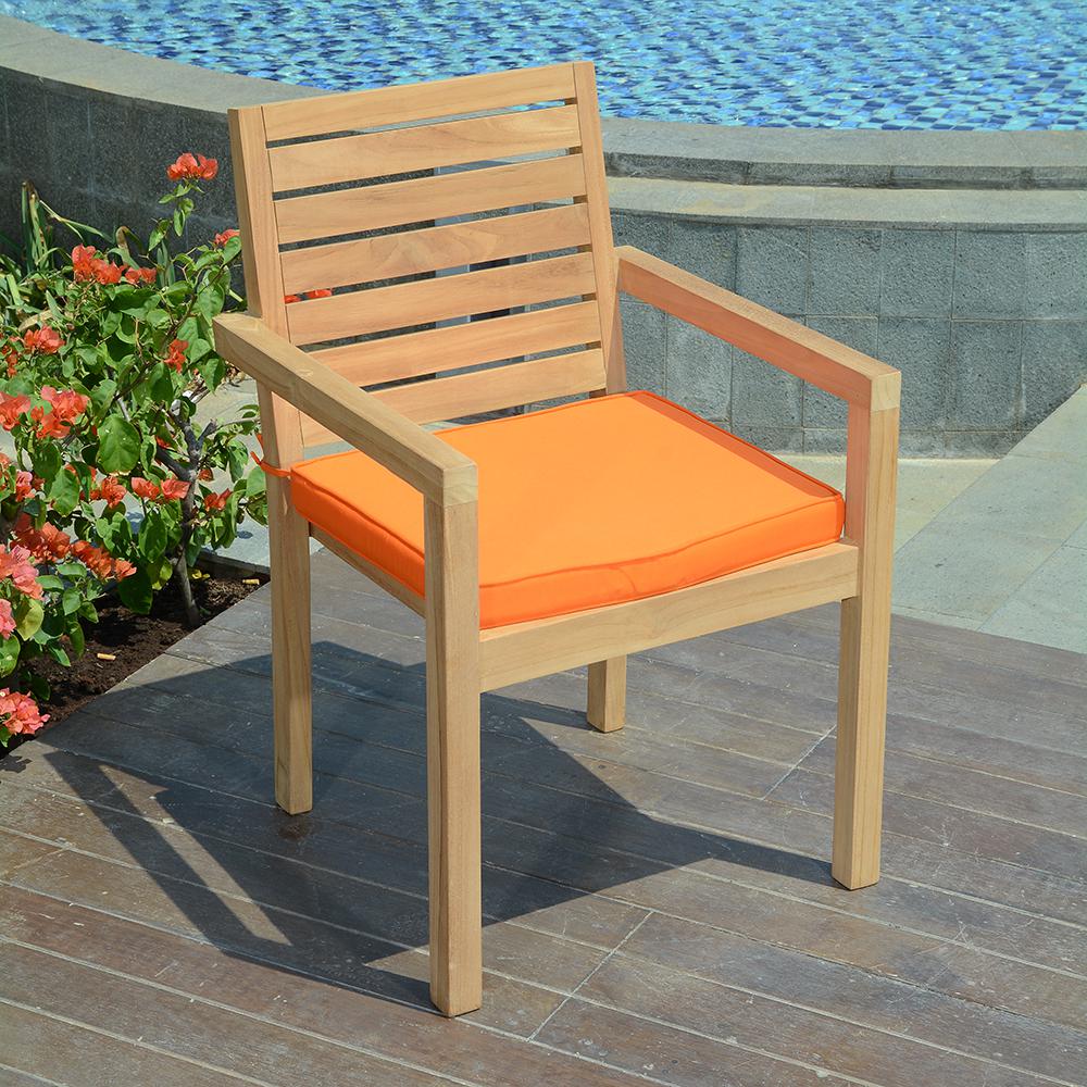 Coussin orange pour fauteuils samoa
