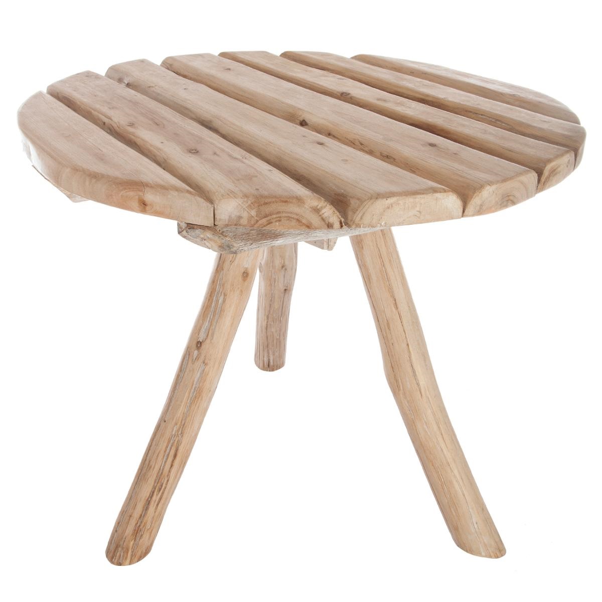 Table en chêne grisé hiwa