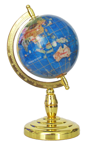 Globe terrestre 11cm bleu cambridge