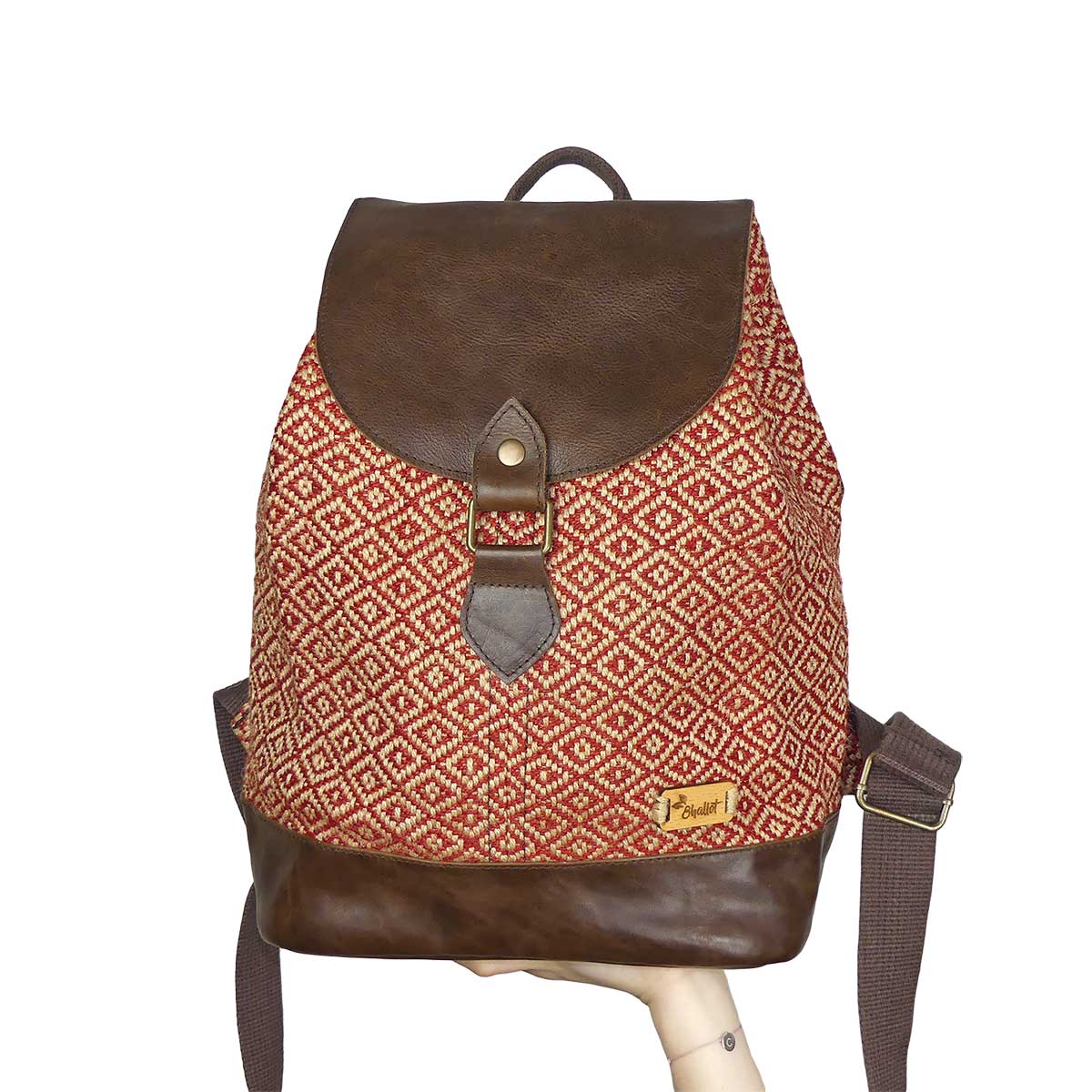 Sac à Dos Femme Nature Et Découverte Sac à dos femme en toile de jute cuir | Nature & Découvertes
