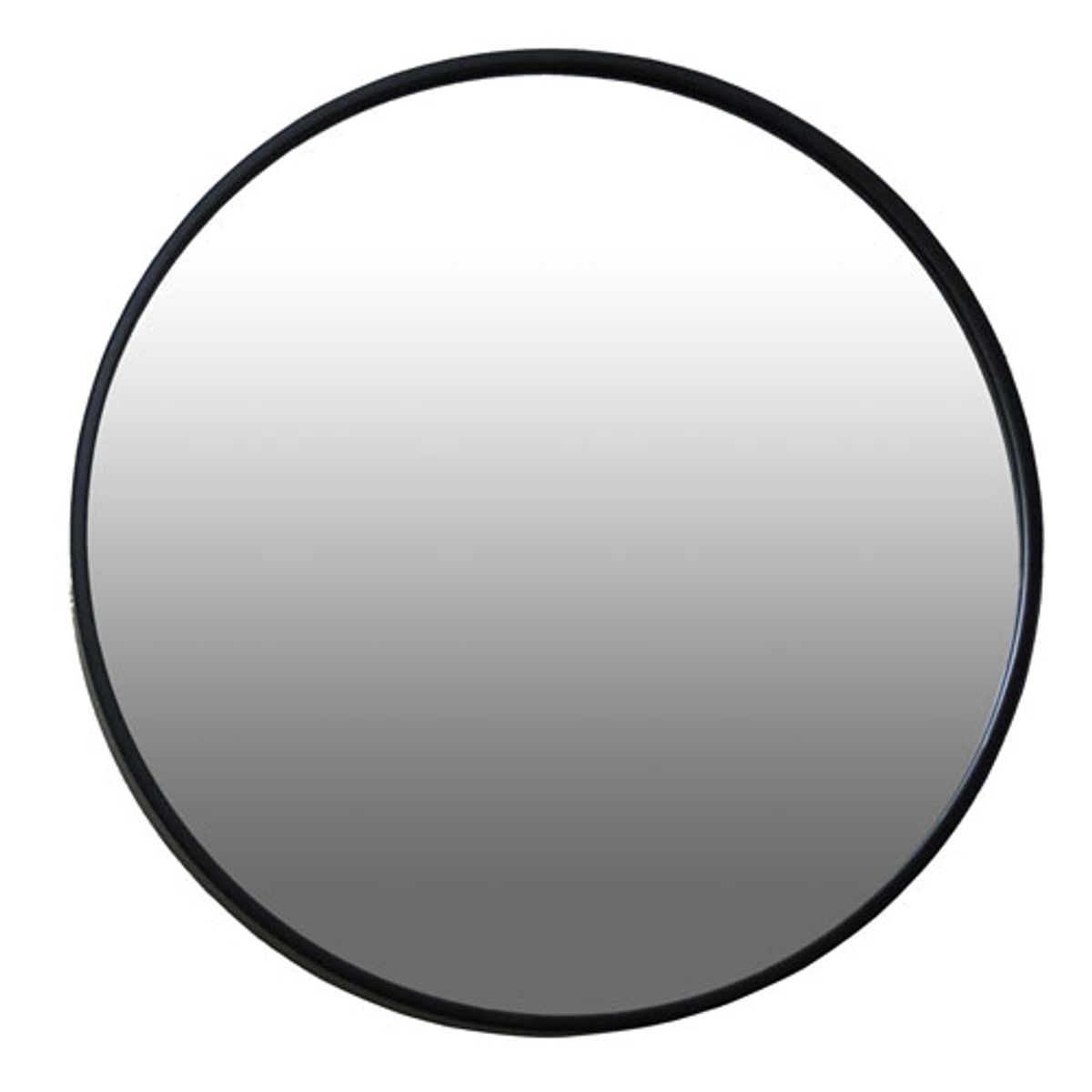 Miroir rond en métal noir 40 cm - soho