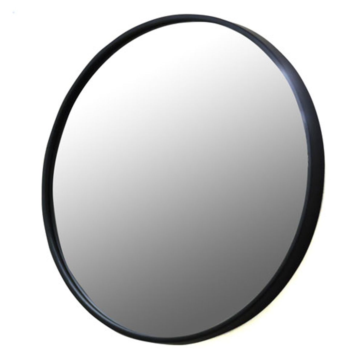 Miroir rond en métal noir 60 cm - soho