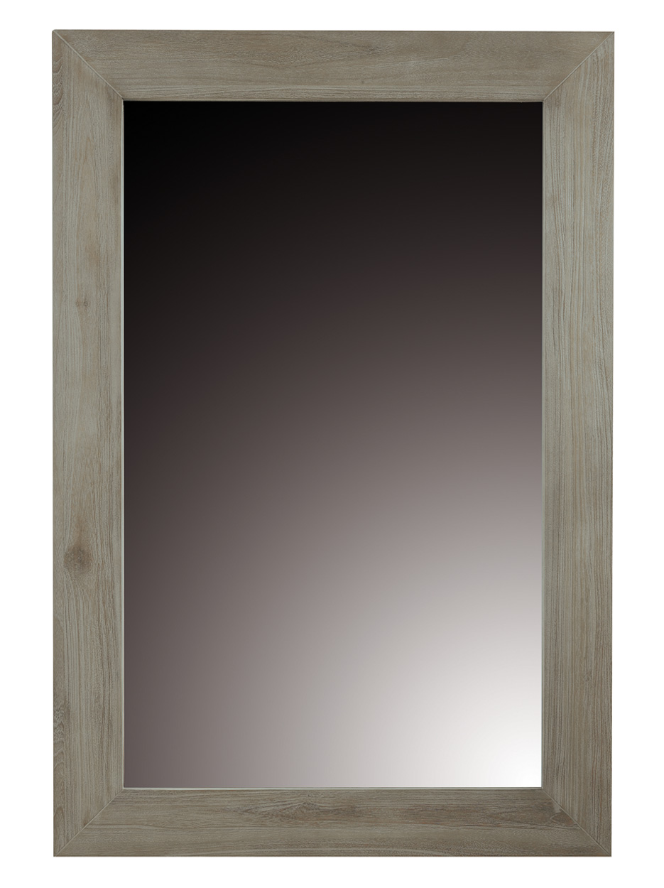 Miroir rectangulaire teck lin cosmopoli