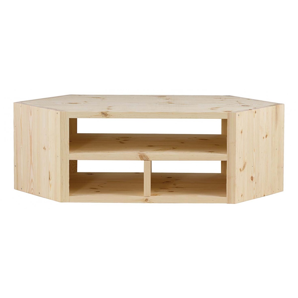 meuble tv angle pin massif