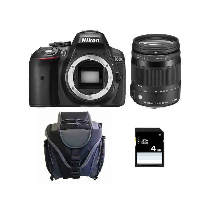 Nikon d5300 + sigma 18-200 contemporary