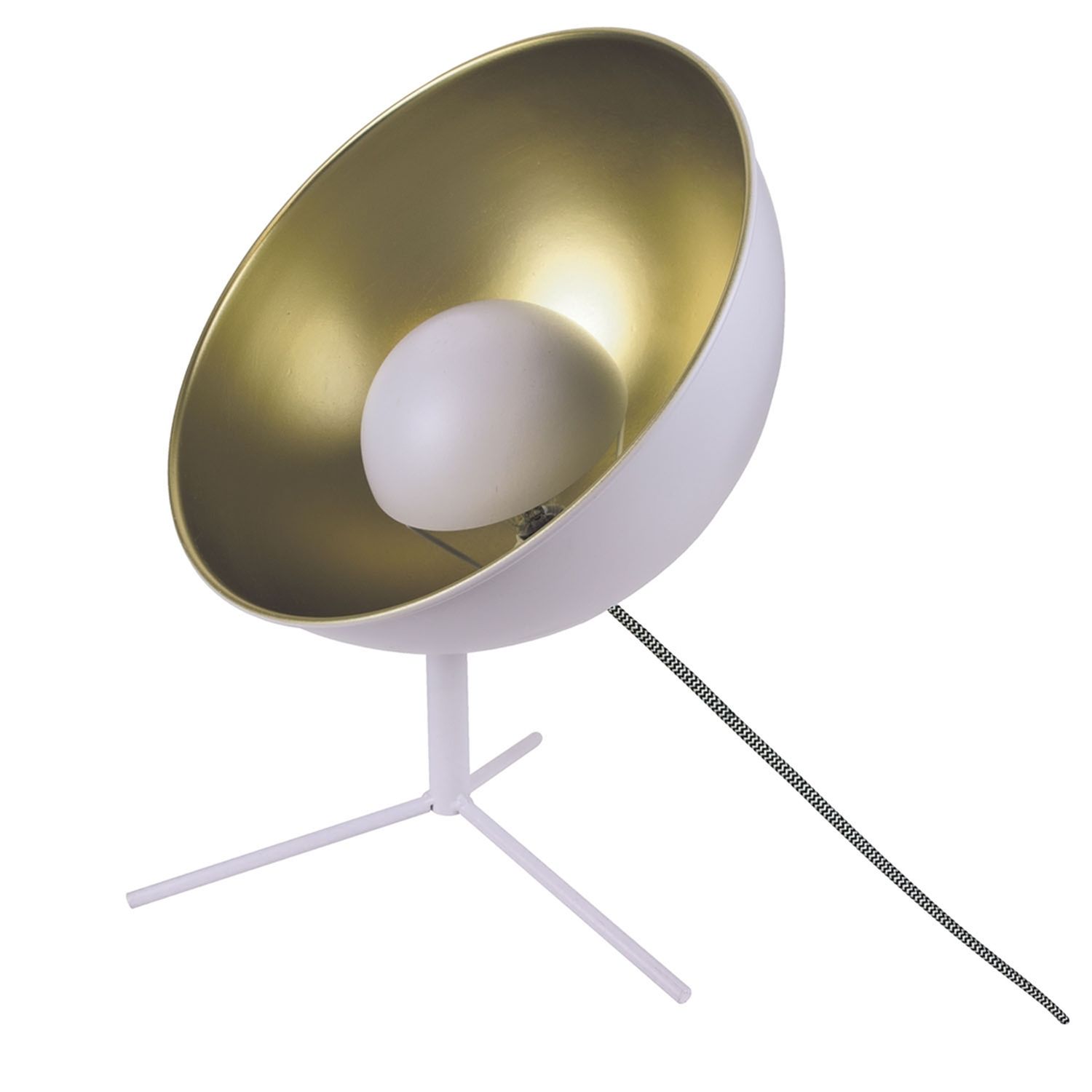 Lampe trépied en métal cinéma - h. 45 cm