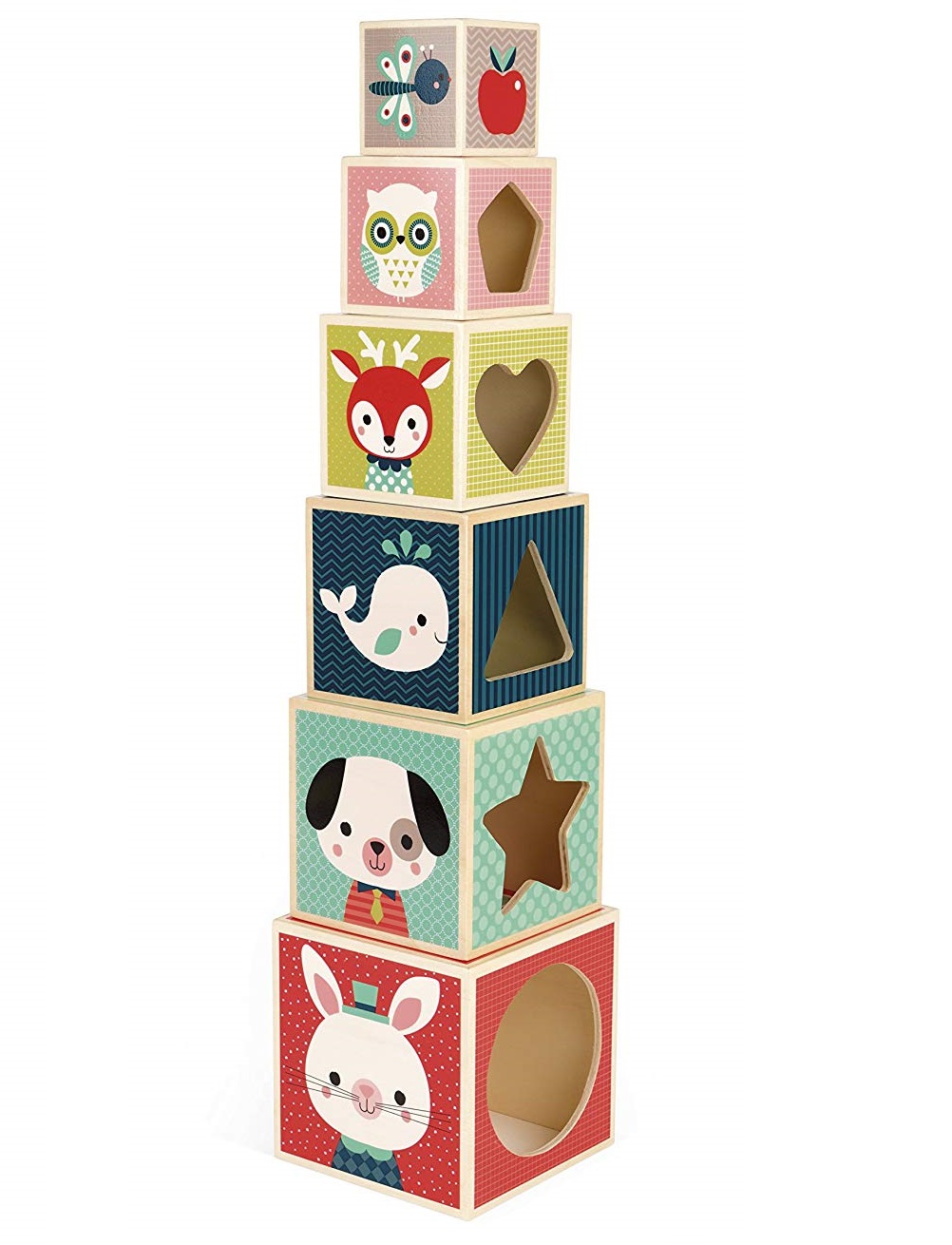Pyramide 6 cubes baby forest