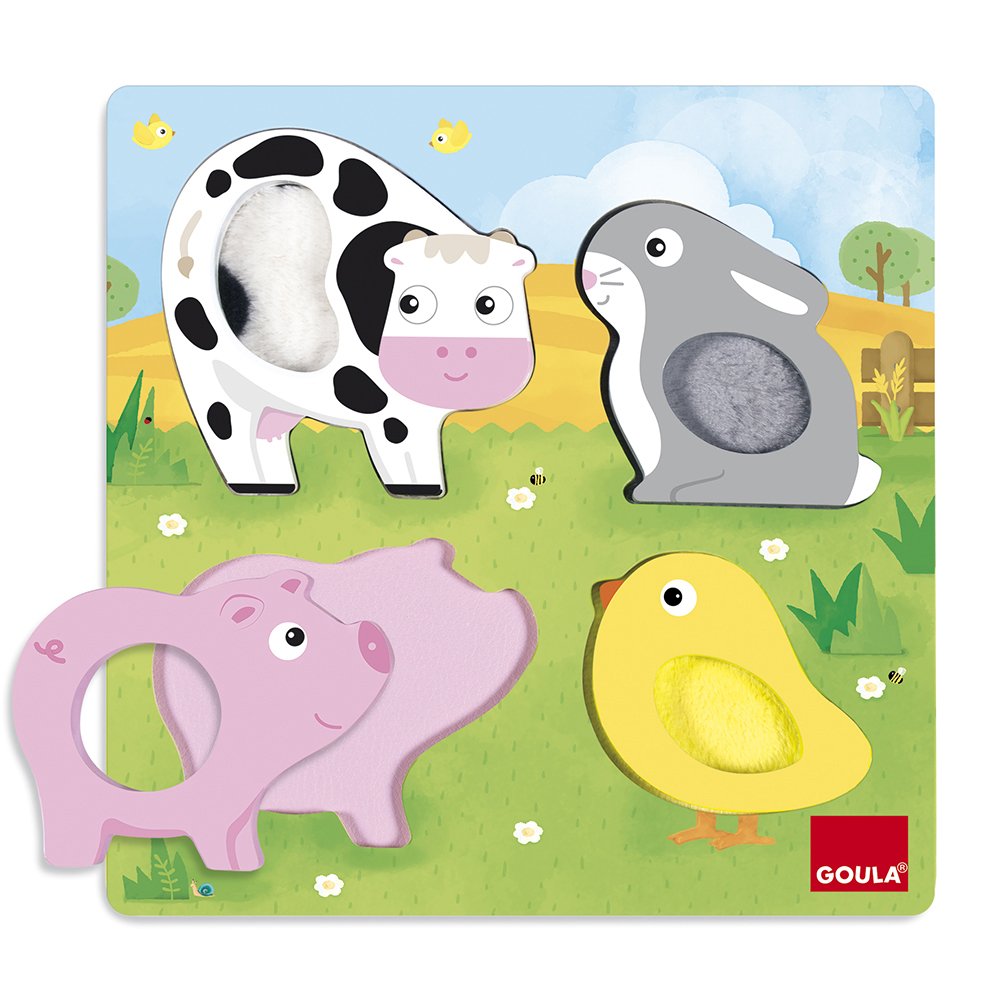 Puzzle tactile animaux de la ferme