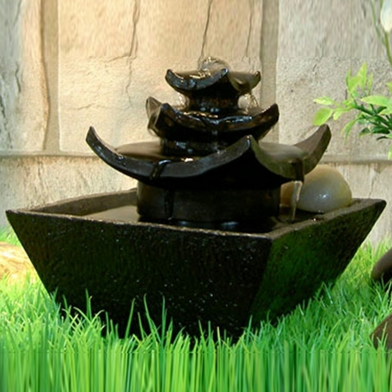 Fontaine d'intérieur nature temple