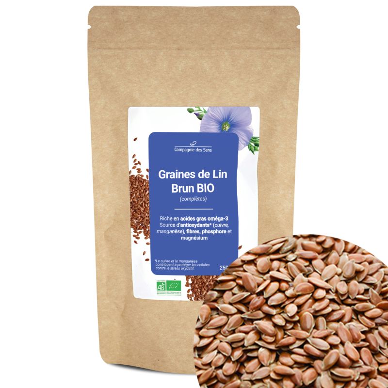 Graines de lin brun bio (complètes)  - 2