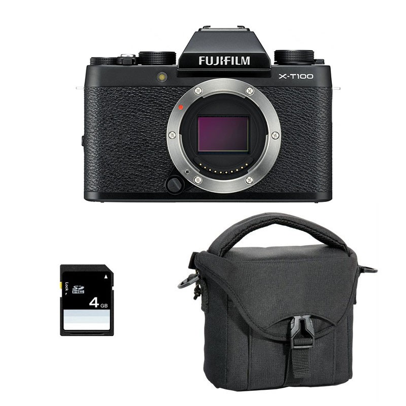 Fujifilm x-t100 noir + sac et carte sd 4