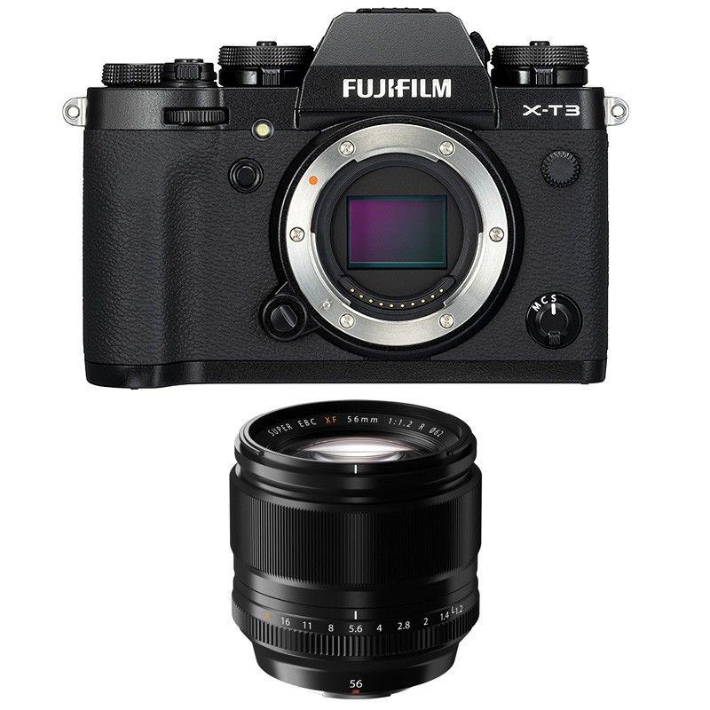Fujifilm x-t3 noir + 56mm