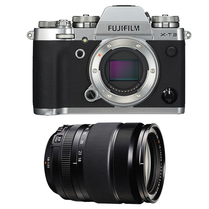 Fujifilm x-t3 silver + 18-135mm