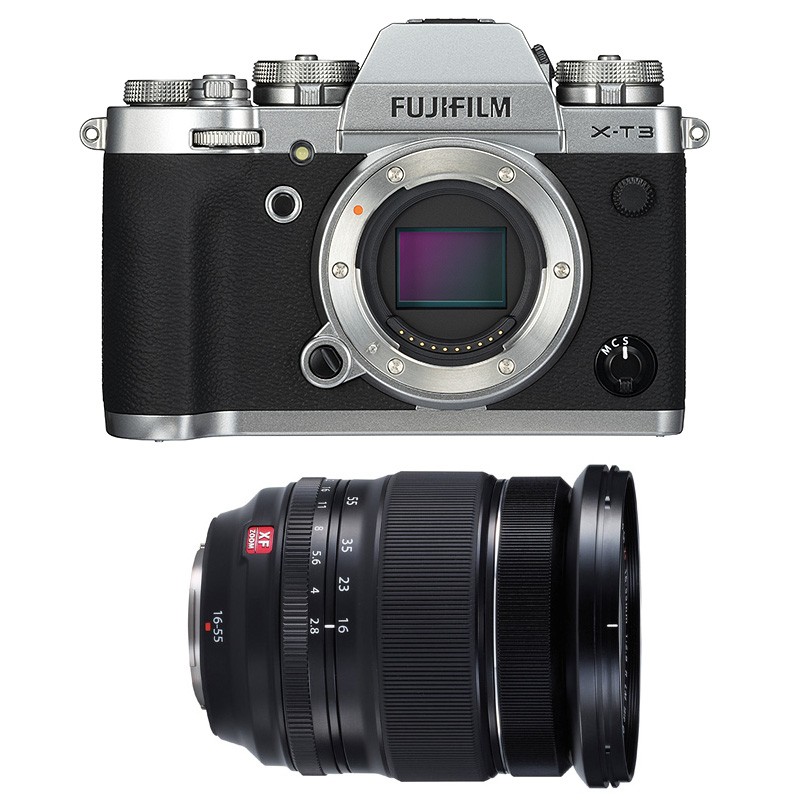 Fujifilm x-t3 silver + 16-55mm