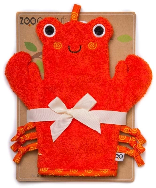 Gant de bain 'marionnette' crabe