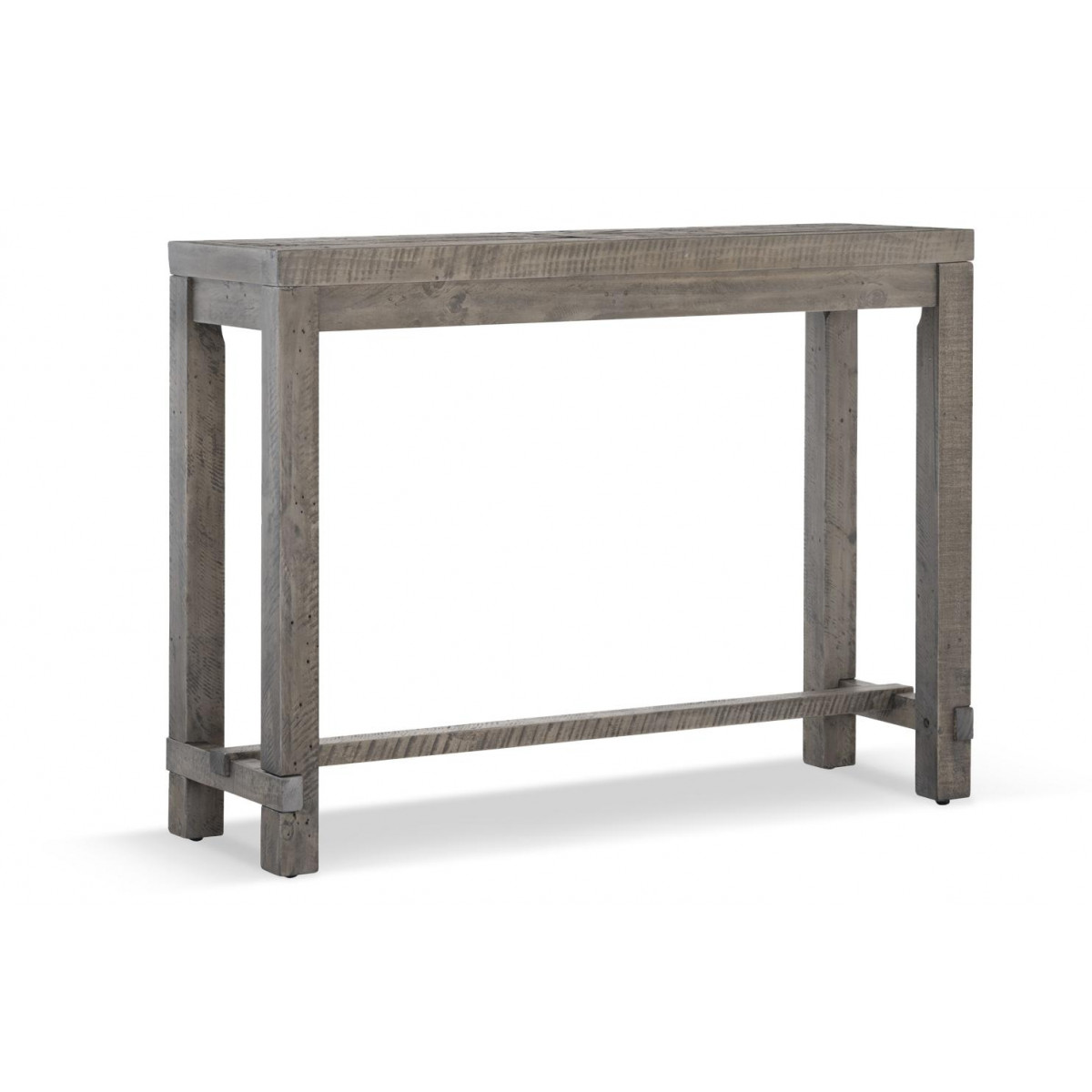 Table haute bois 140x45x106cm - marron