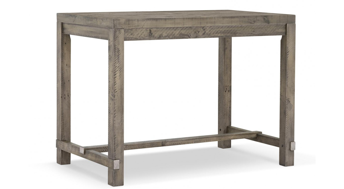 Table haute bois 140x85x106cm - marron