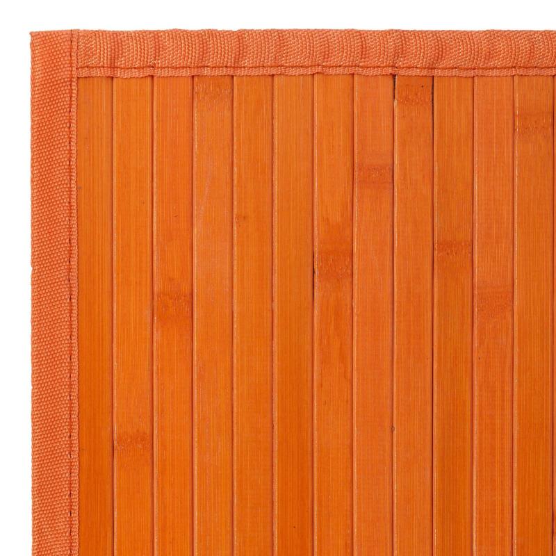 Tapis bambou orange - couleur : orange -