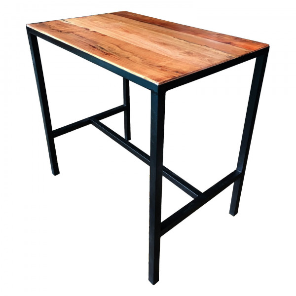 Atelier - table haute rectangulaire bois