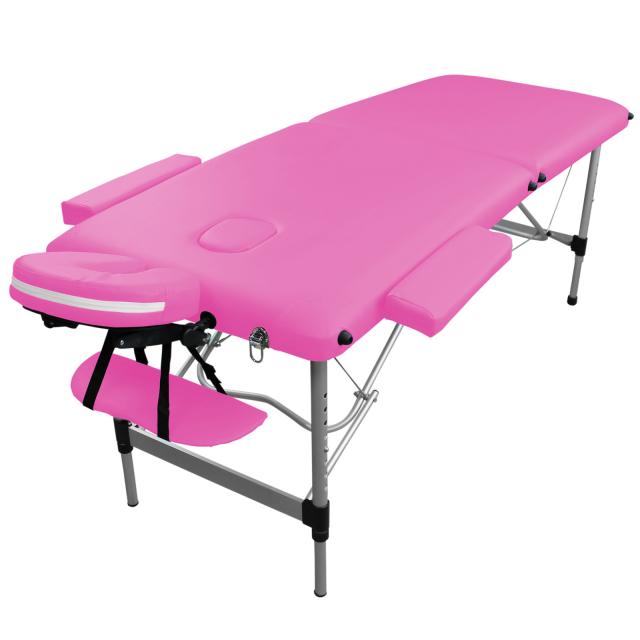 Table de massage 2z alu rose
