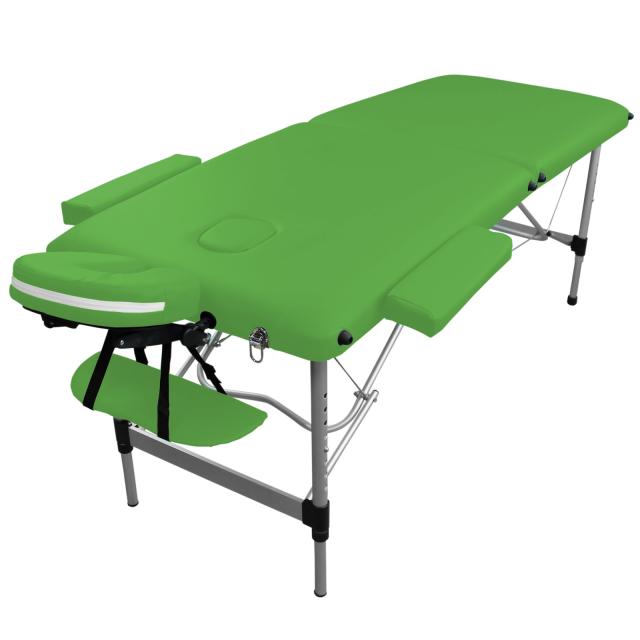 Table de massage 2z alu vert