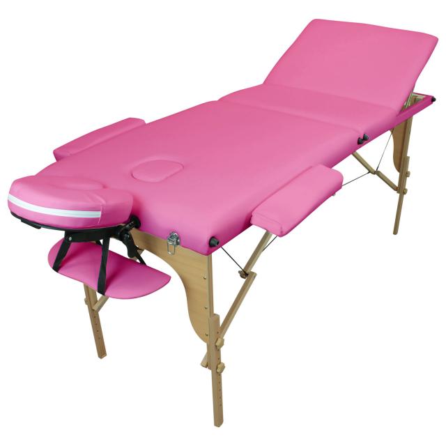 Table de massage 3z bois rose