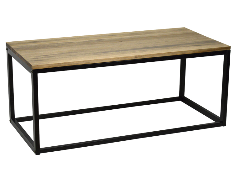 Table basse icub. 45x120x40 cm. Noir