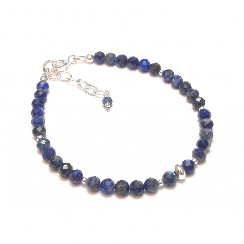 Bracelet lapis-lazuli argent 925