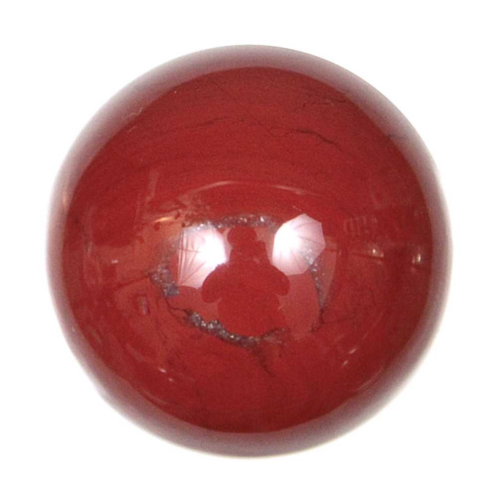 Sphère en jaspe rouge - 4 cm