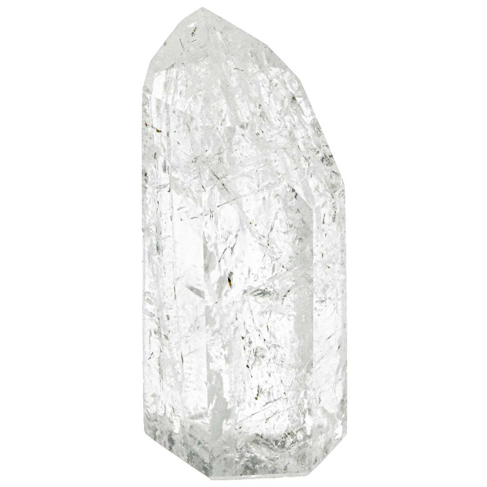 Pointe polie mono-terminée cristal roche