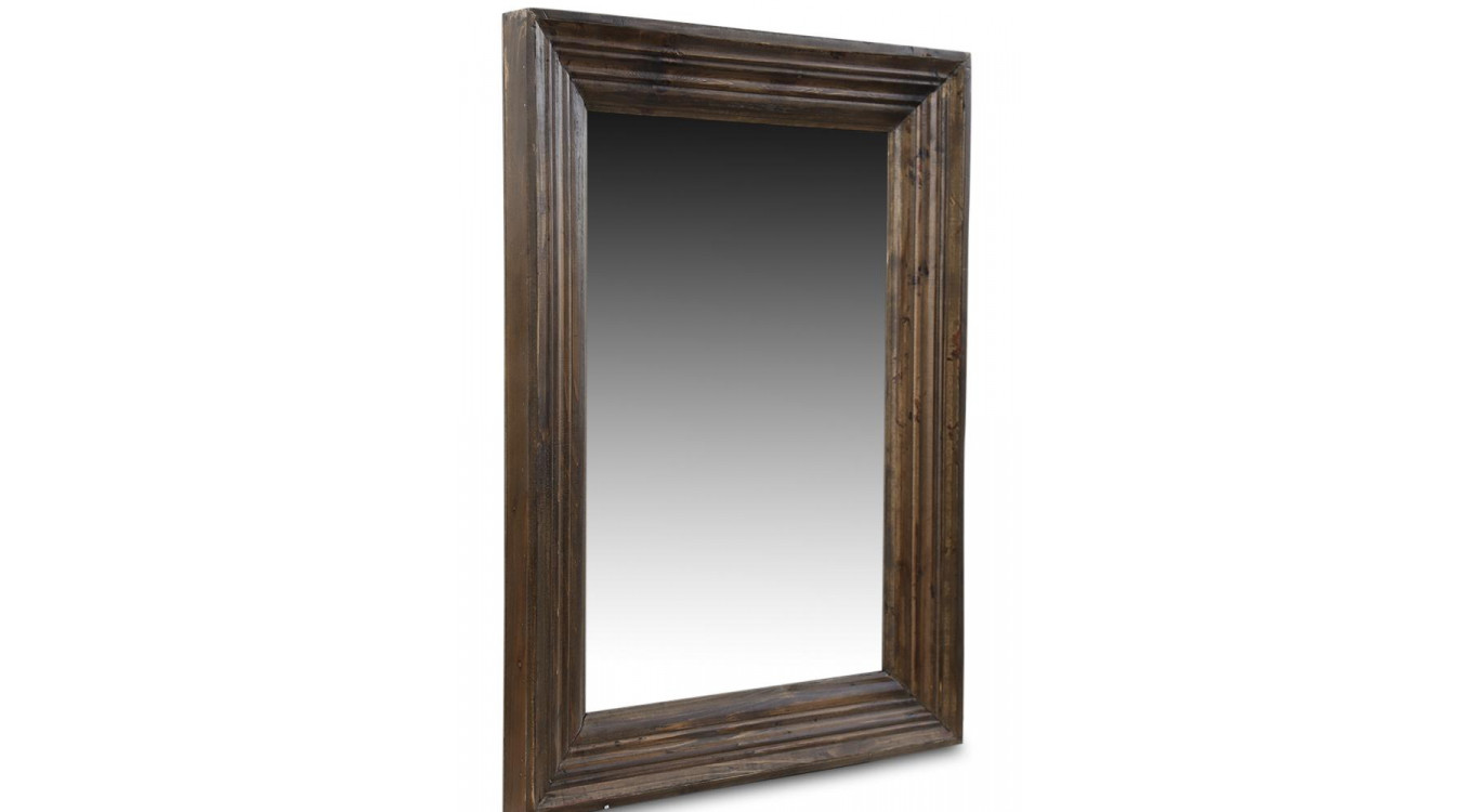 Miroir ancien rectangulaire vertical boi