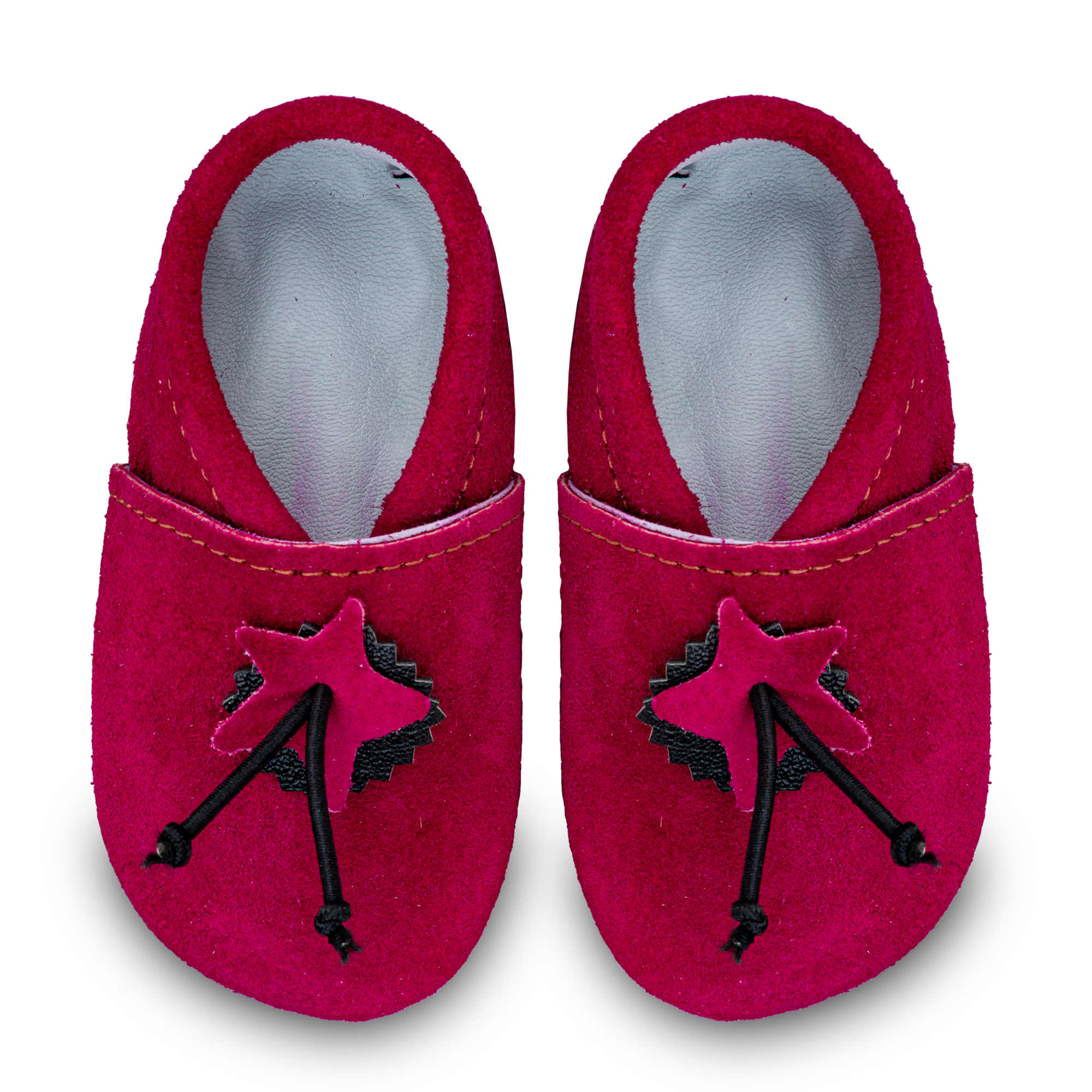 rose et chocolat chausson bebe