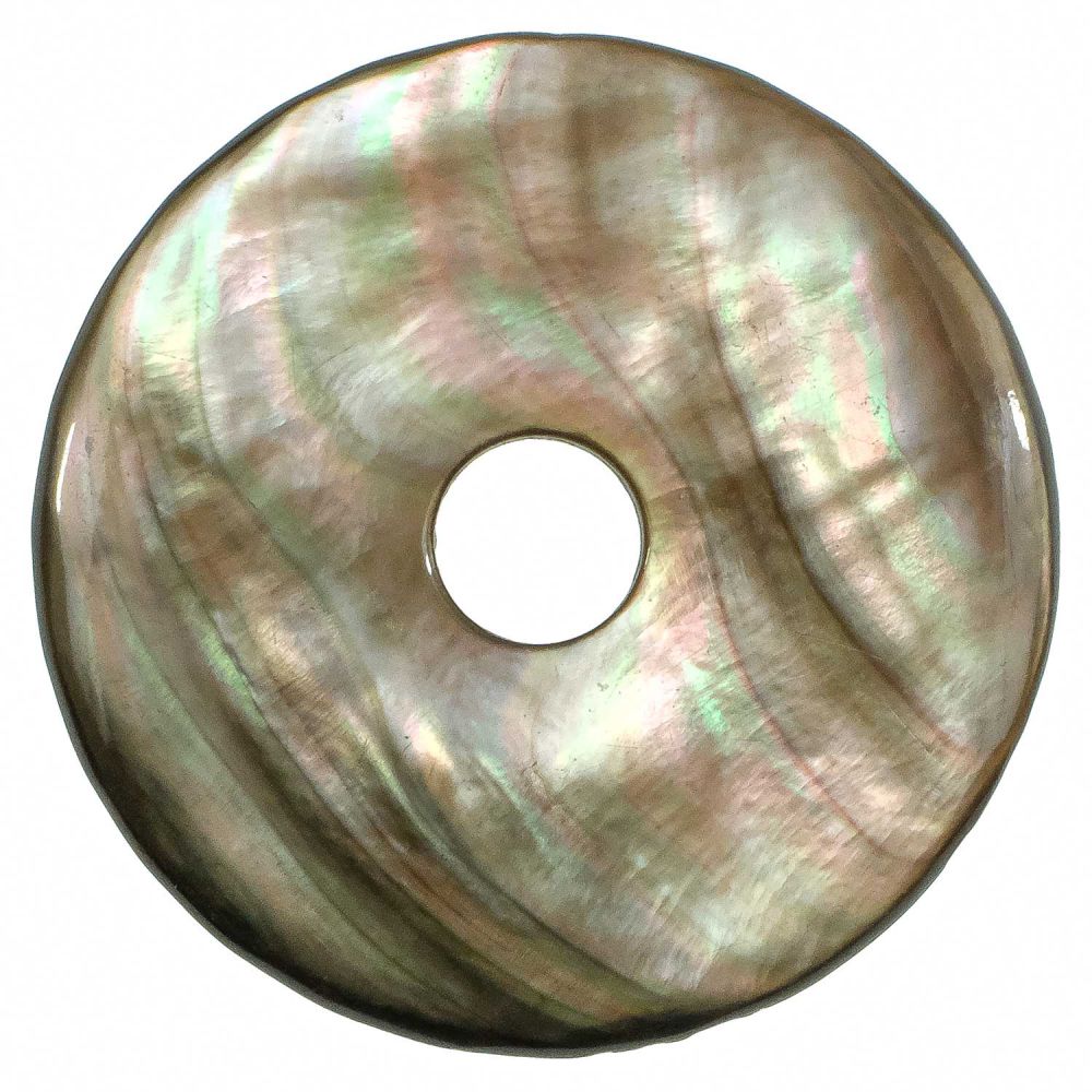 Donut nacre grise 4 cm