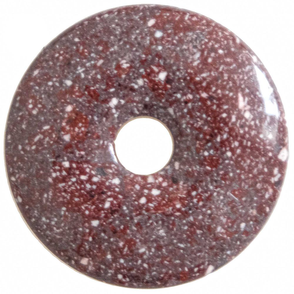 Donut porphyre impérial rouge 4 cm