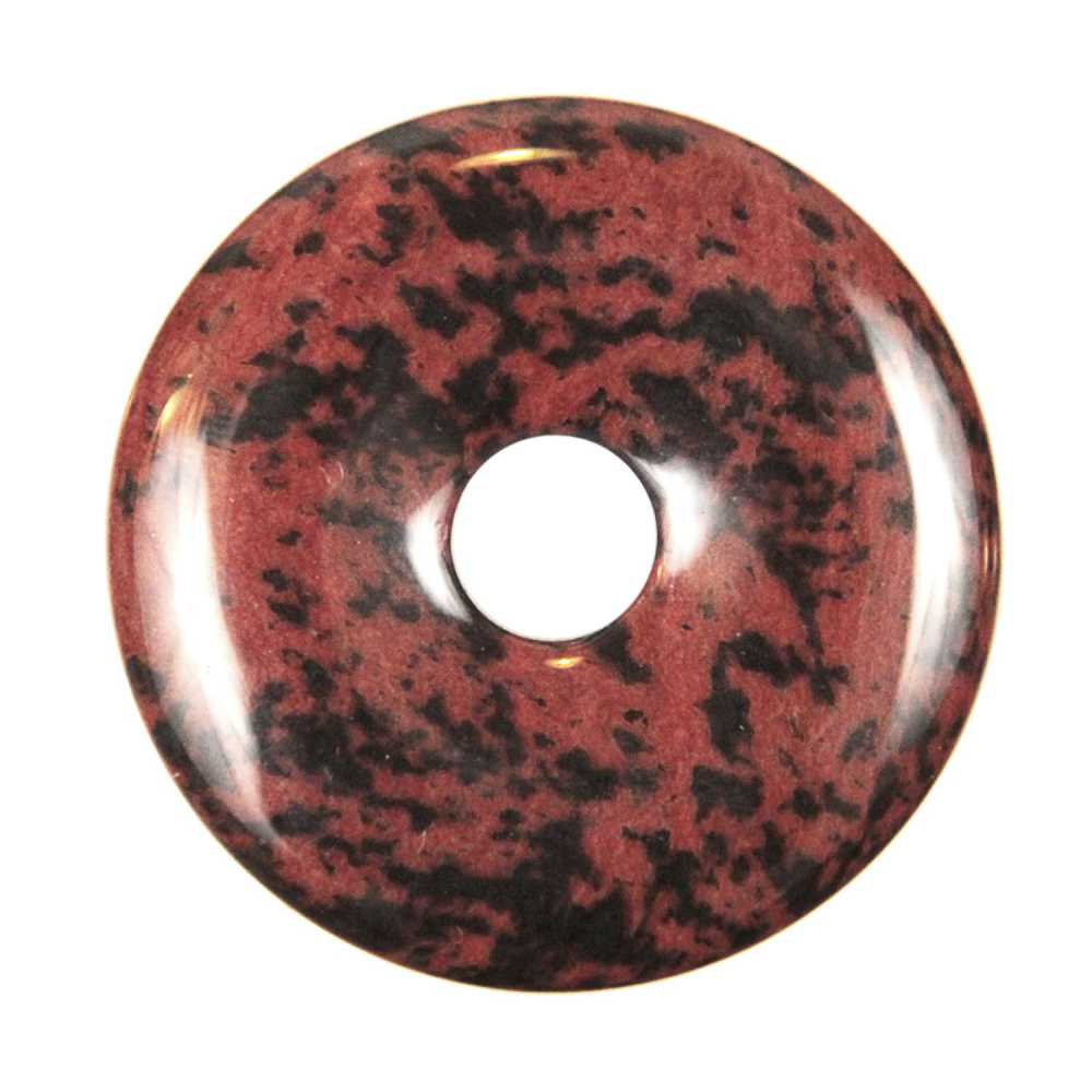 Donut obsidienne acajou 4 cm
