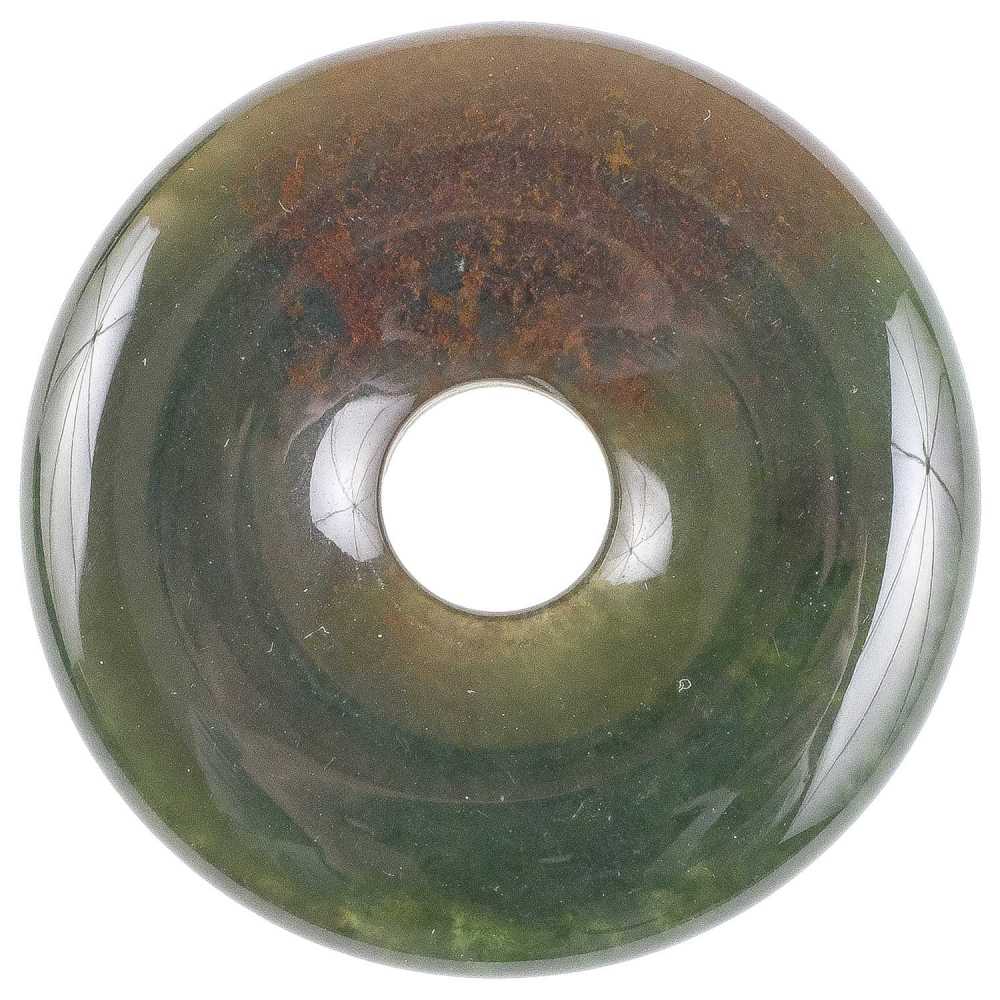 Donut jaspe héliotrope 4 cm
