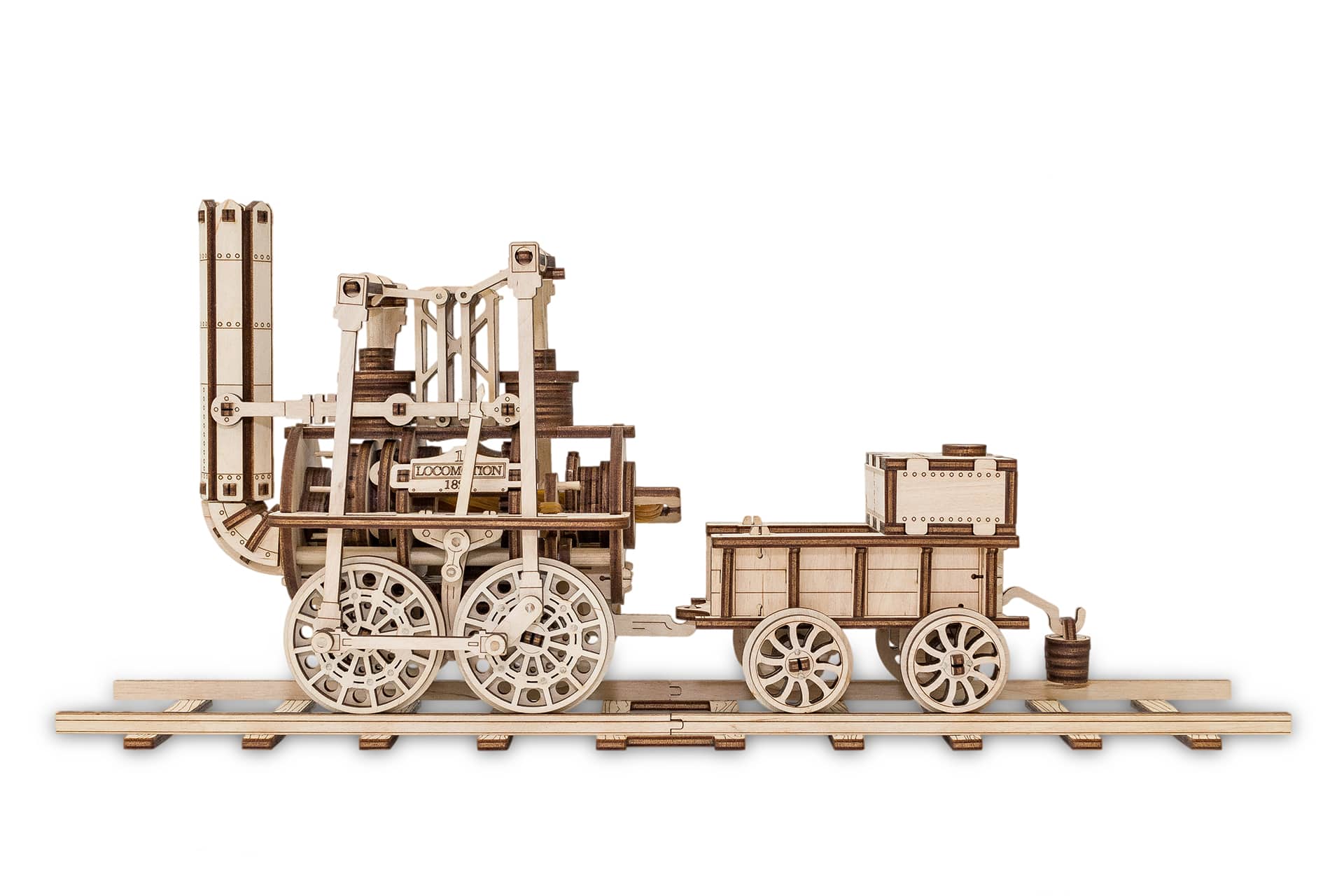 Maquette locomotive en bois