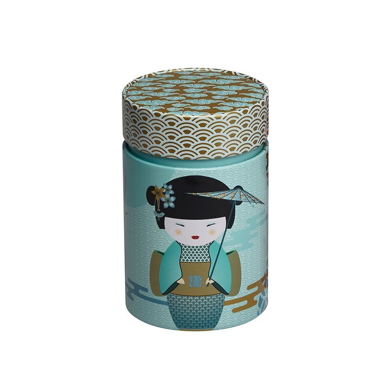 Boite à thé new little geisha pétrol150g