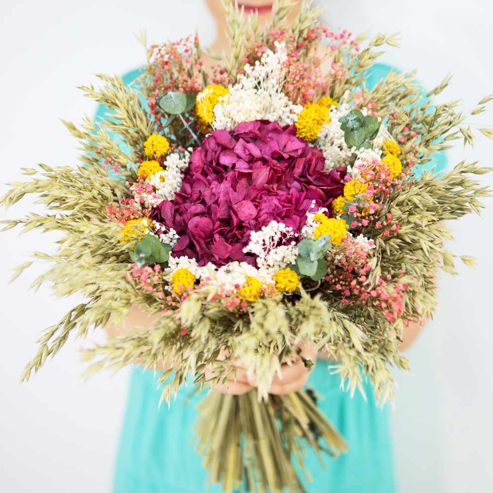 Bouquet de fleurs séchées xxl hortensia