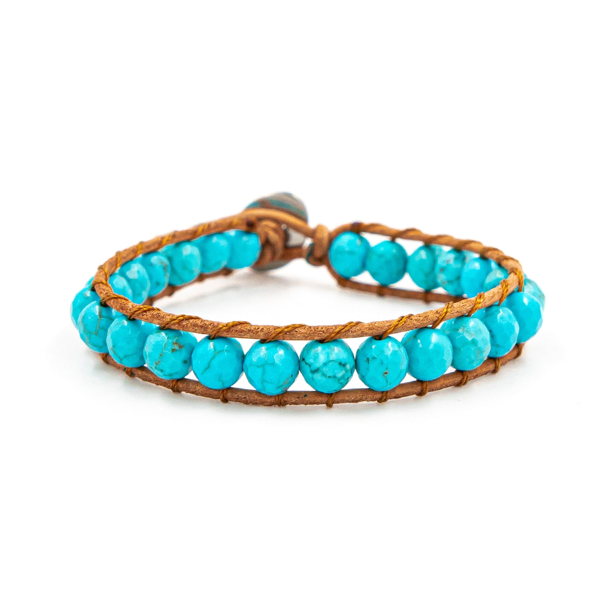 Bracelet facelia pierres de turquoise