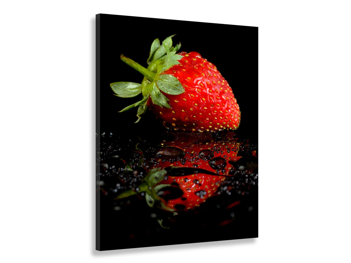 Tableau design le reflet de la fraise