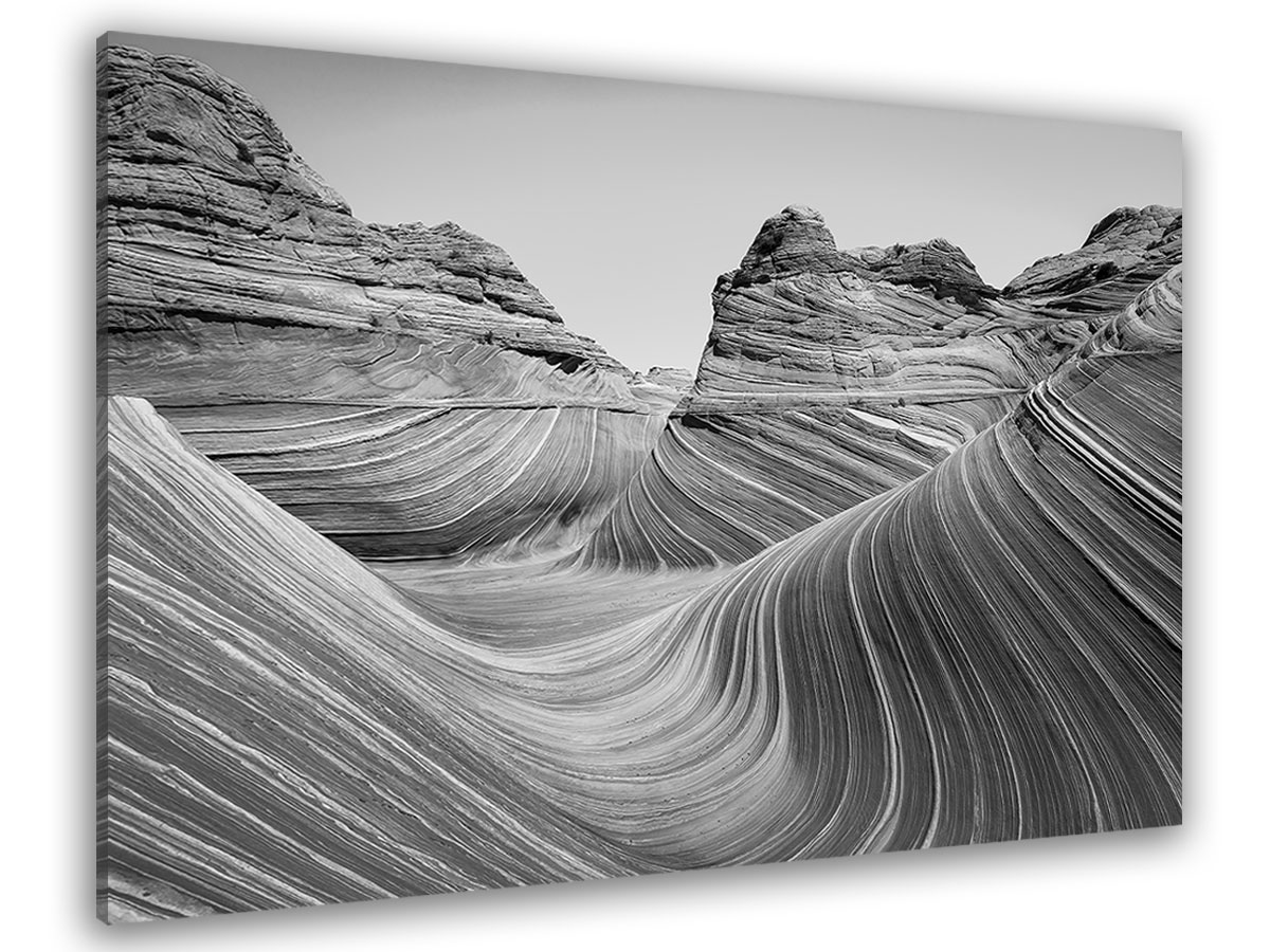 Tableau grand canyon noir et blanc