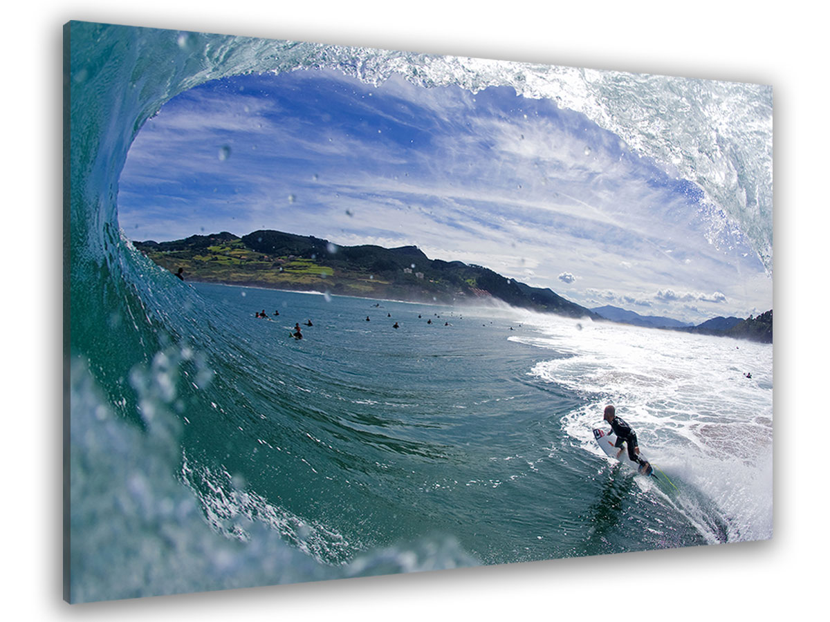 Tableau photo surf tube mundaka