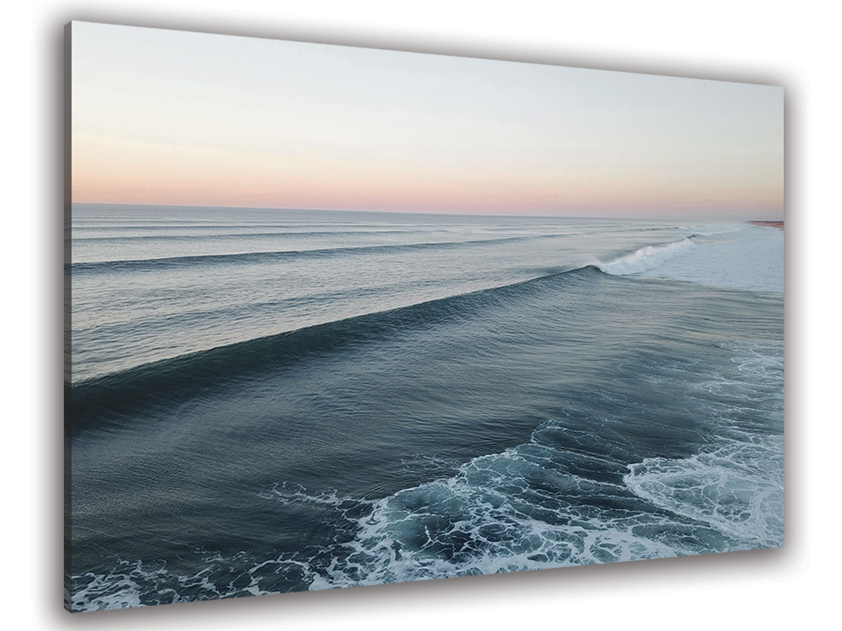 Tableau paysage surf sunset