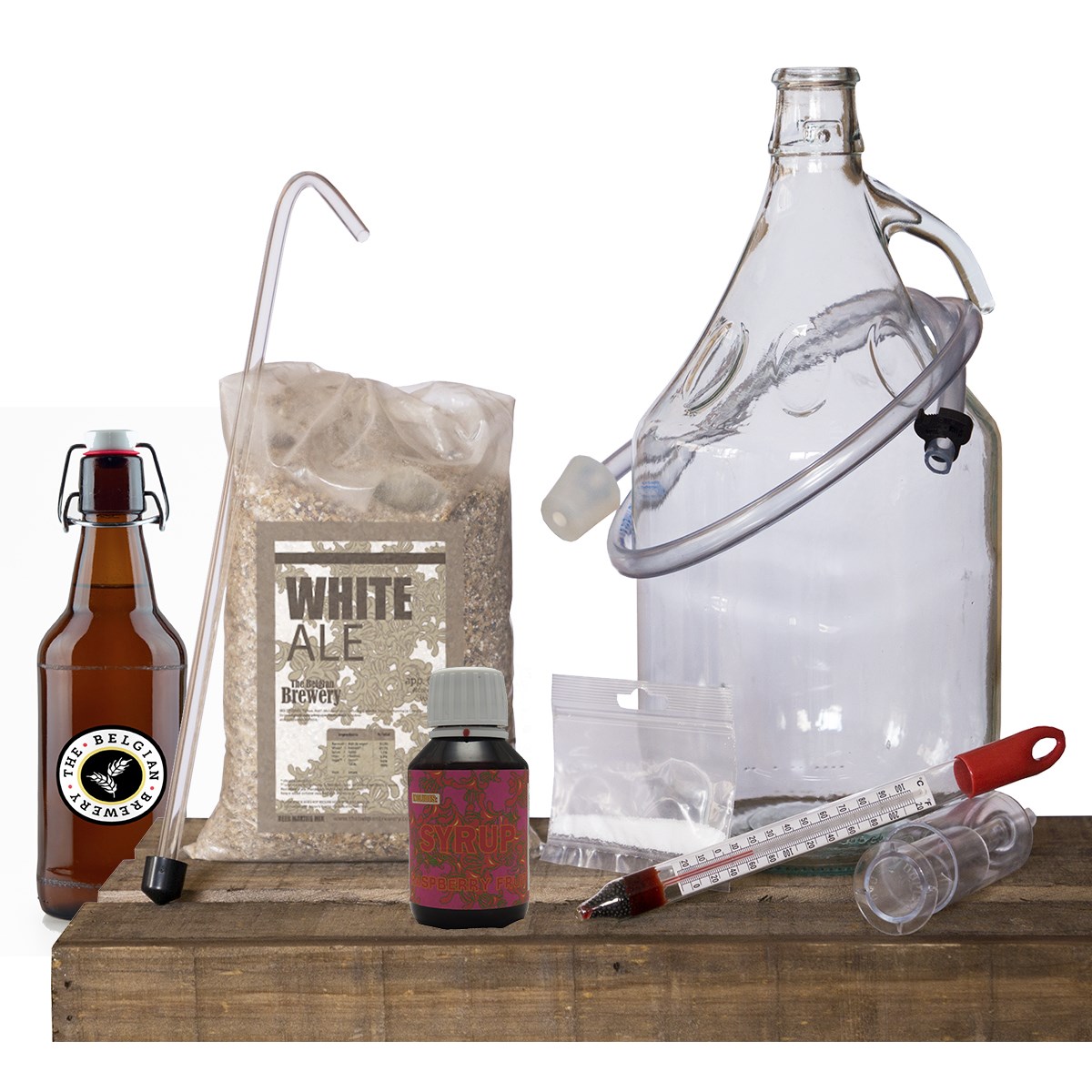 Kit blanche 5l sirop rasp 15bouteill33cl