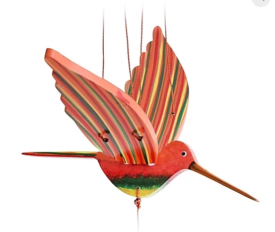 Mobile  colibri orange  équitable