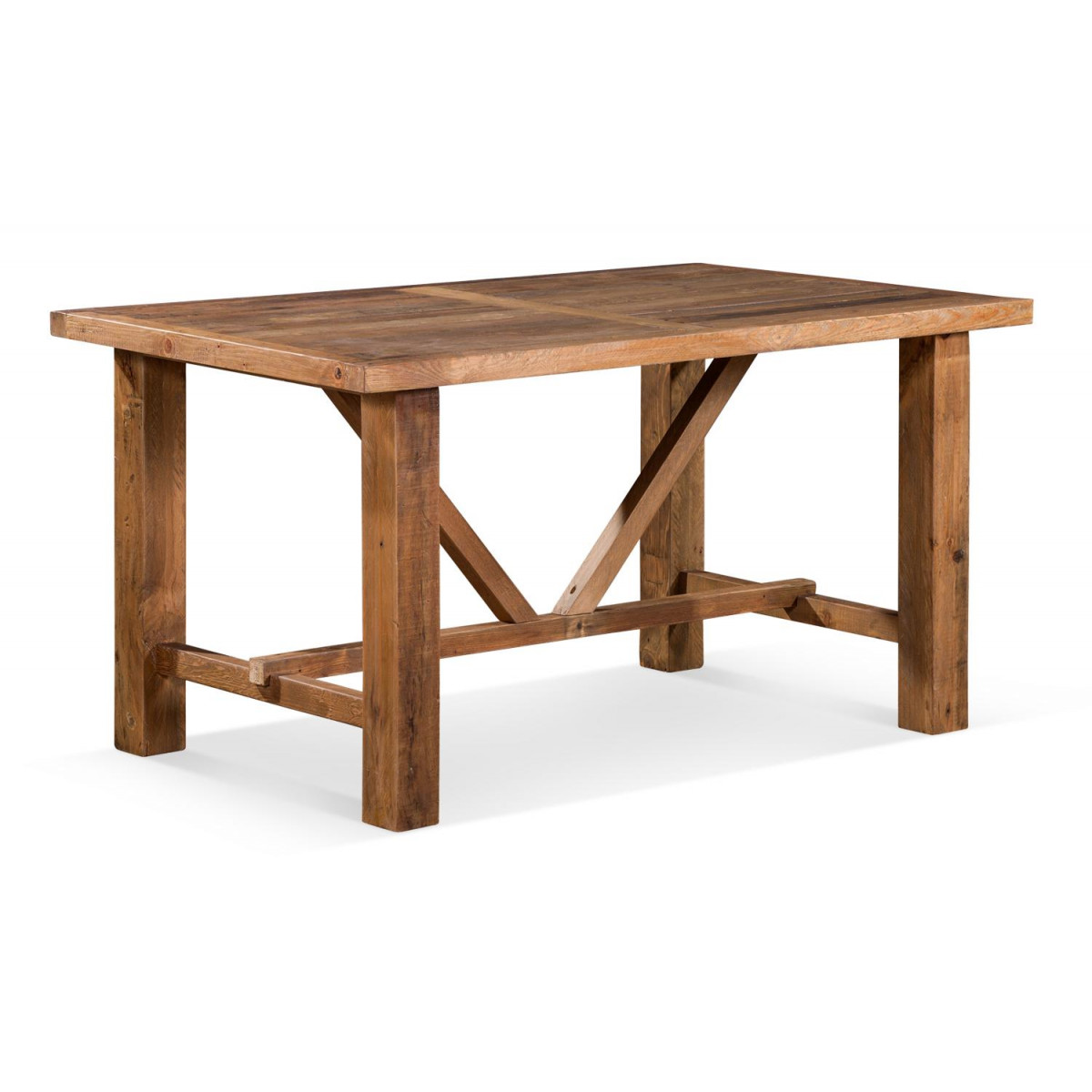 Table à manger bois marron 150x90x78.5cm