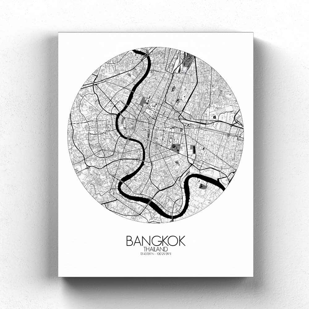 Bangkok sur toile rond