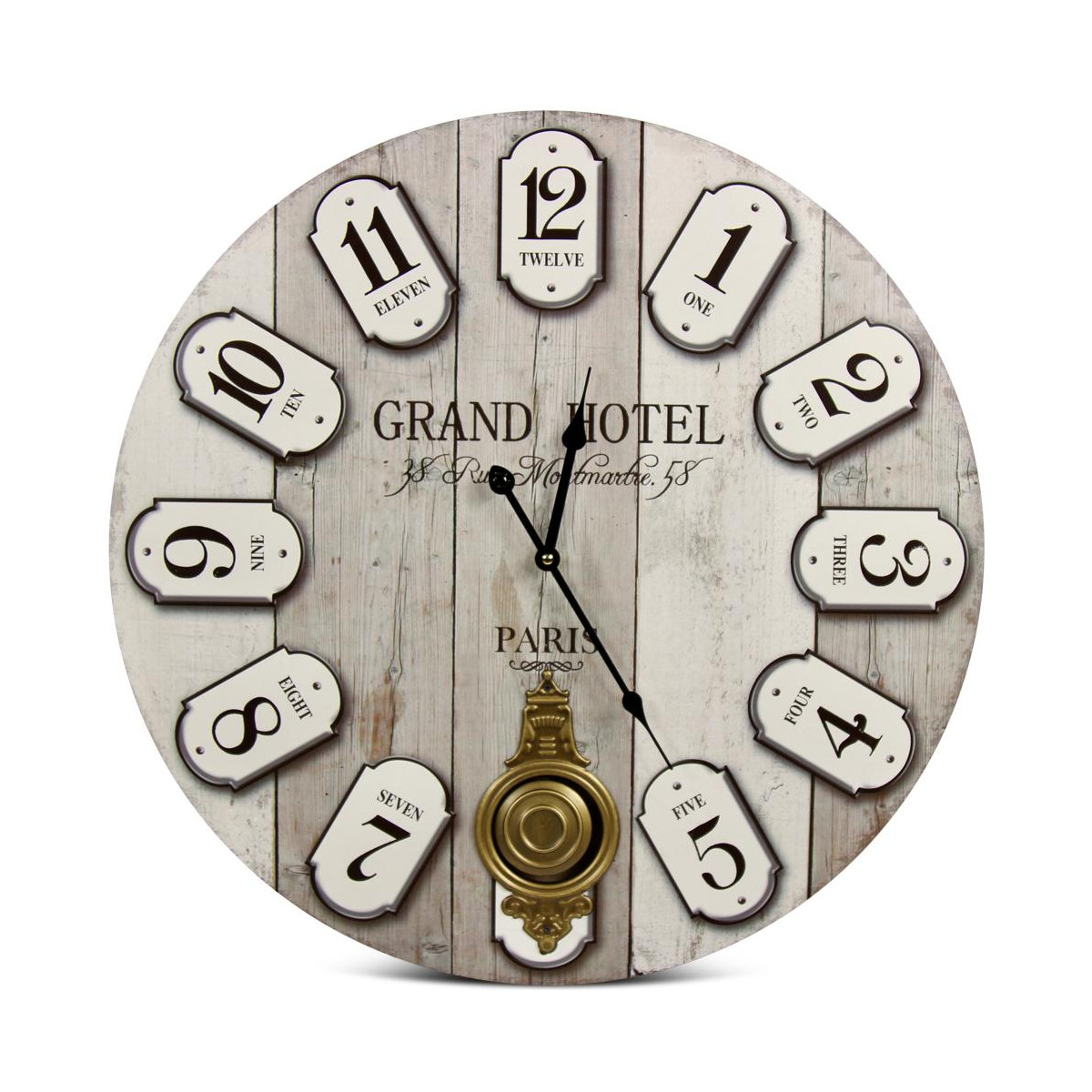 Horloge ancienne balancier grand hôtel m